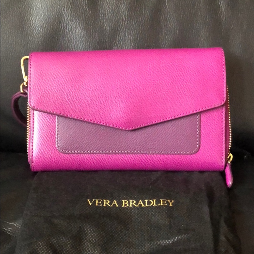 Vera Bradley • Saffiano Leather Crossbody Bag!